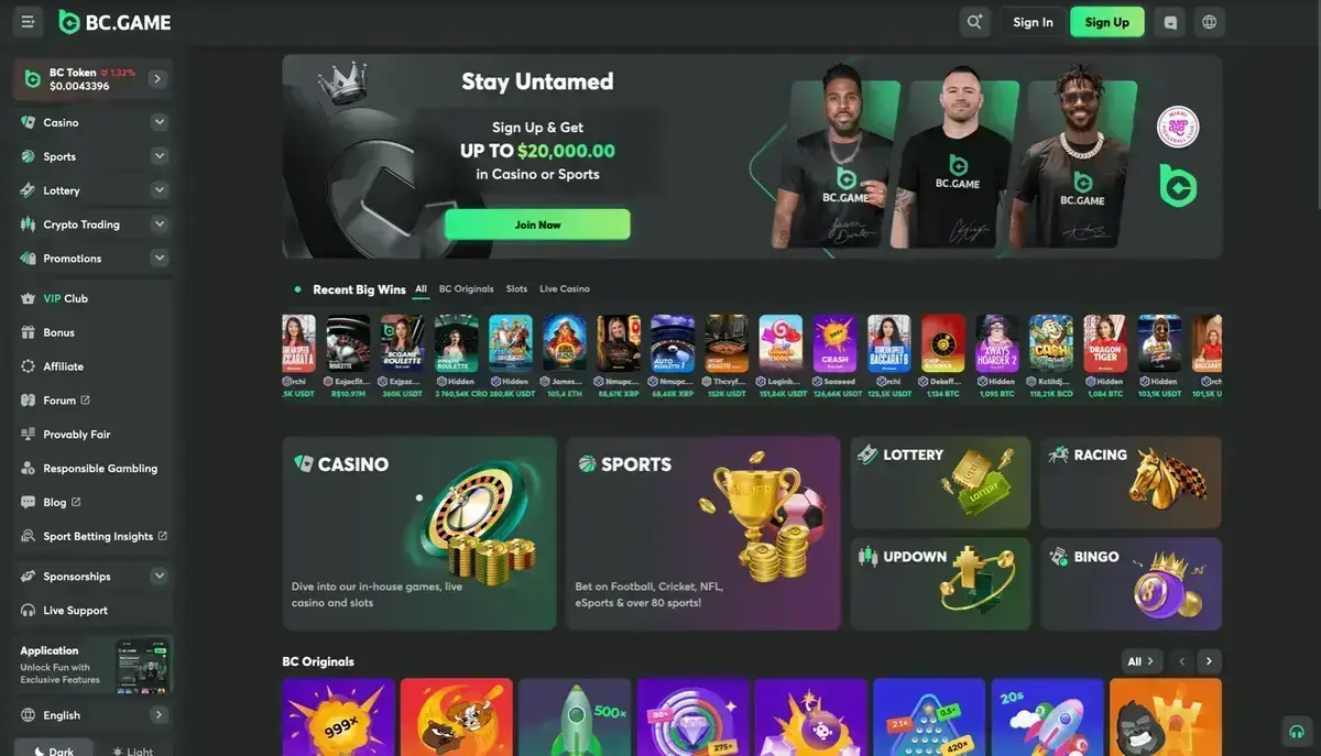 BC Game Képernyőkép 2